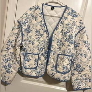 Long Sleeve Floral Sweater/Jacket